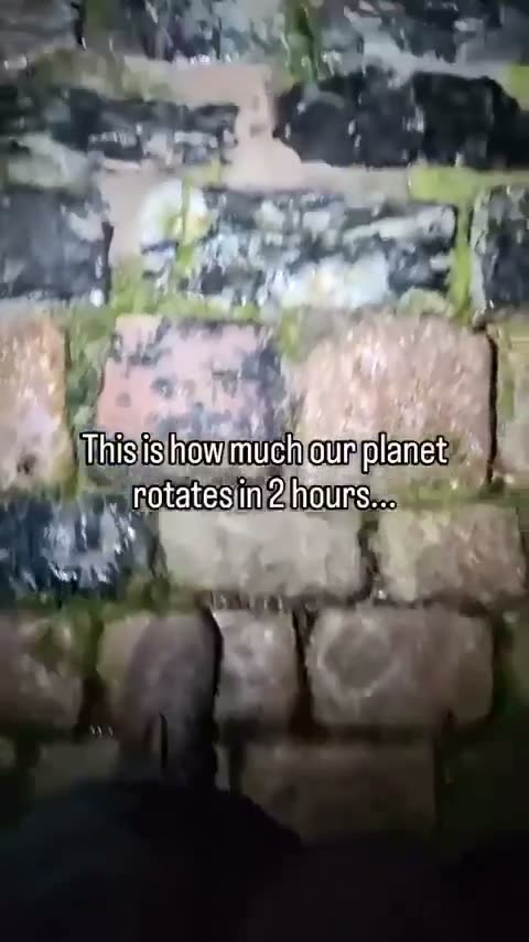 This is how much our planet rotates in 2 hours...