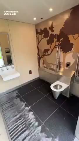 Self Cleaning Public Toilet