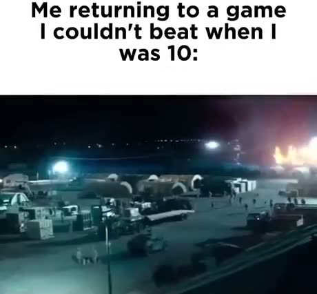 Me returning to a game I couldn't beat when I was 10: