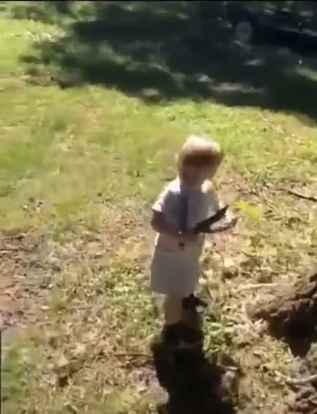 That's a wierd stick, buddy